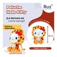 thumbnail image 4 of Peluche Ruz Hello Kitty (Cheetah Costume 30 cm Amarillo), 4 of 5