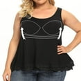thumbnail image 1 of CHUANK Tank Tops with Built in Bra for Women Adjustable Spaghetti Strap Cami Sleeveless Summer Tops, 1 of 6