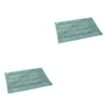 thumbnail image 4 of Cateissary Alfombrilla de baño de chenilla, absorbente, antideslizante, lavable a máquina, para baño, cocina, alfombra, segura, verde claro Verde claro 2Conjunto, 4 of 6