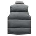 thumbnail image 4 of Pejock Men's Thermal Polyester Vest, Lightweight Quilted Sleeveless Coat with Functional Pockets, Windproof Casual Winter Outdoor Jacket, 4 of 4