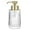 Gold, variant on Rail19 Flora Fluted Foaming Soap Dispenser | Vintage-Inspired Modern Glass Refillable Pump Bottle for Bathroom Vanity Countertop and Kitchen, 10oz (Bronze)