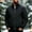 Black-B, variant on Men's Diamond Quilted Flight Jacket - Insulated Warm Winter Bomber Style Padded Coat with Side Pockets