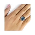 thumbnail image 3 of JewelersClub 0.925 Sterling Silver 1.00 Carat Blue & White diamond Ring for Women | Diamonds for Everyday Womens Wear, 3 of 3