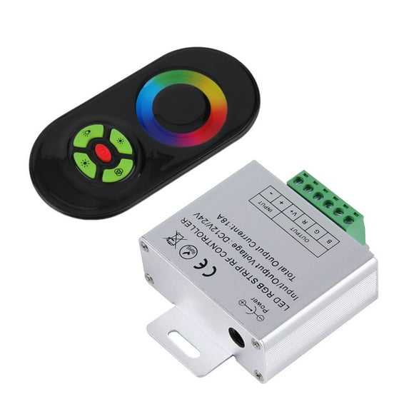 Vente de Liquidation RF Télécommande Sans Fil à Écran Tactile pour RGB Led Bande Lumineuse DC 12V/24V, SOOSI