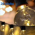 thumbnail image 4 of Type Solaire Rétro Ampoule Lumière Chaîne Transparente Décoration Extérieure, 4 of 5