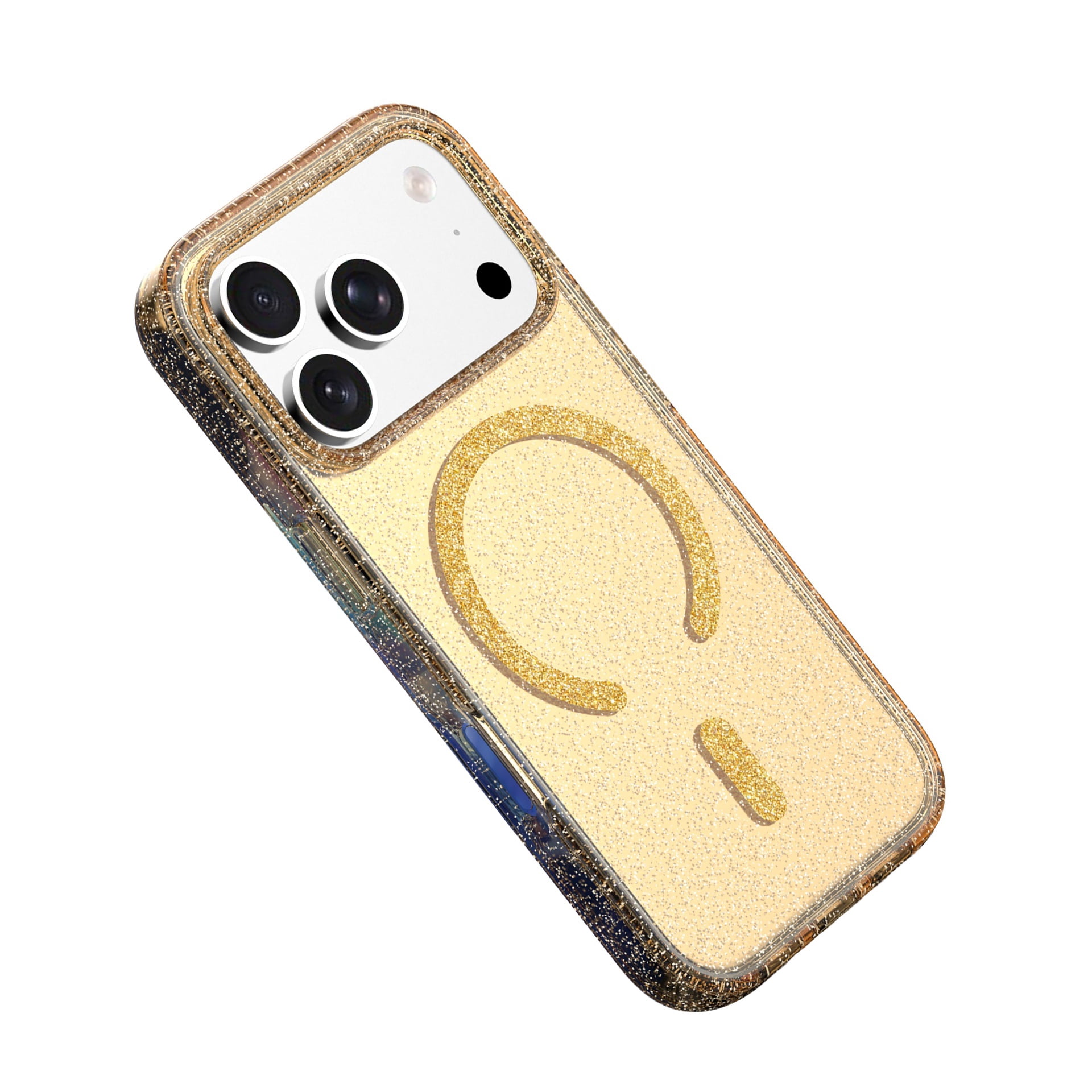 Glitter Shine LumiMag Color Case for iPhone 17 Pro - Gold
