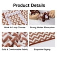 thumbnail image 3 of Harikaji Fast-Drying Pet Bathrobe, Absorbent Dog Towel Robe with Hook-and-Loop Belly Fastener, Striped Towel Wrap for Small Medium Large Dogs Cats Pink XL, 3 of 5
