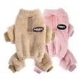 thumbnail image 2 of Winter Dog Clothes for Small Medium Dogs Boy Girl, Soft Flannel Puppy Pajamas Onesie Chihuahua Yorkie Warm Jumpsuit Pet Apparel (Pink,XL), 2 of 7