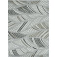 thumbnail image 3 of 7' x 11' Grey Feather Pattern Indoor Outdoor Area Rug, 3 of 3