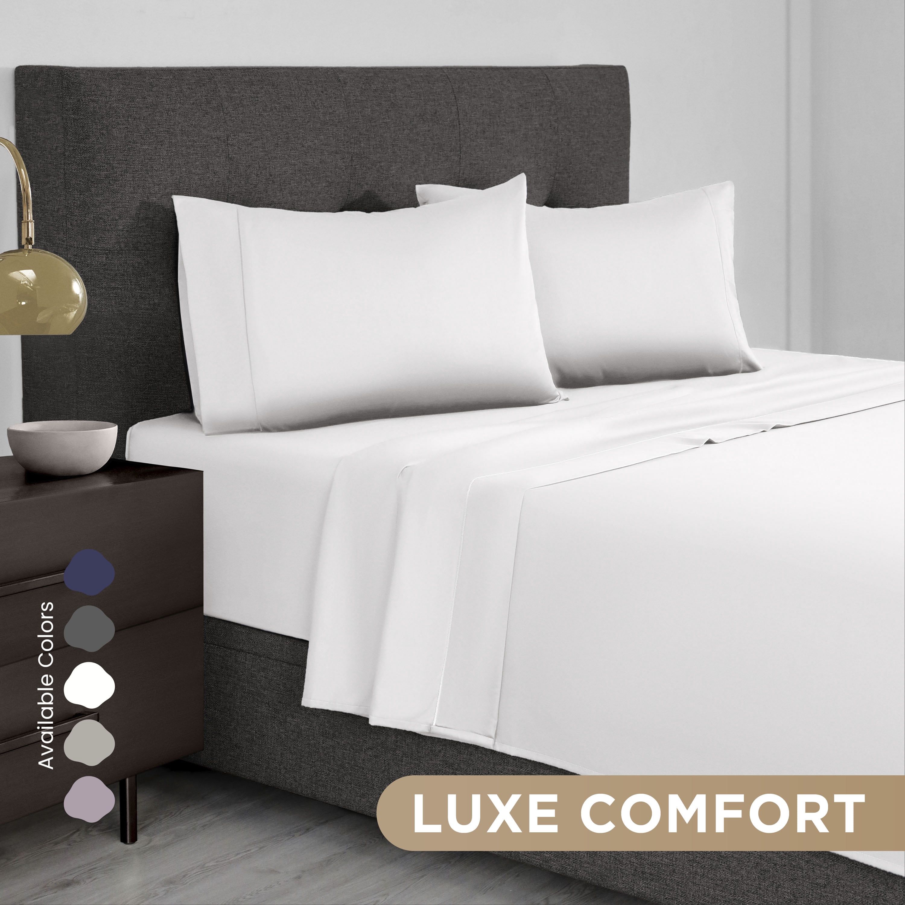 Martex 4-Piece Queen Sheet Set | 100% Supima Cotton 700TC Sateen | White