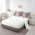 thumbnail image 5 of Manfei Pink Bowtie Perfume Bedding Comforter Set 7pcs,Romance Lipstick Queen Bedding Sets,Black Geometric Stripes Queen Sheet Sets For Child,Microfiber Bedroom Decor,Reversible, 5 of 8
