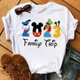thumbnail image 2 of Camiseta de Disney para mujer, camisetas de moda para Familia, camisetas blancas informales Harajuku de los años 90, camisetas Kawaii de Mickey y Minnie para niños 2023, 2 of 4