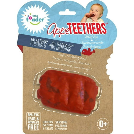 Little Toader Appe TEETHERS Teething Toys, Baby-Q Ribs