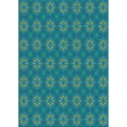 thumbnail image 1 of Ahgly Company Indoor Rectangle Patterned Teal Green Novelty Area Rugs, 6' x 9', 1 of 6