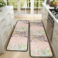 thumbnail image 4 of Kitchen Rugs Sets Of 2,Pioneer Flower Floral Print Pattern Anti Fatigue Kitchen Mat Rugs Non Slip Washable,Decorative Kitchen Floor Mats for Kitchen,Sink,Laundry,17"x47"+17"x47", 4 of 5