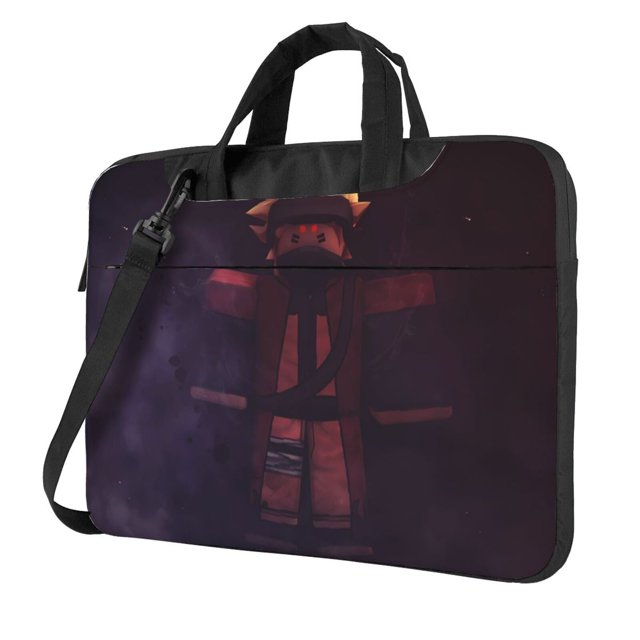 Zufioo Roblox Sac pour Ordinateur Portable, Sac à Bandoulière à Fermeture à Glissière Sac Messager Mallette, Adapté pour École, Travail, Voyage