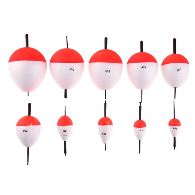 Juego de flotadores de peces de mar de pesca EPS de 10 piezas 2g-50g con palos de aparejos de pesca Tmvgtek Oficina Multiescena Multifunción