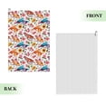 thumbnail image 2 of Easygdp Flowers Birds And Butterflies Golf Towel 24x16in for Men and Women with Carabiner Clip for Easy Attachment, 2 of 8
