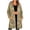 *Khaki, variant on Women's Waterproof Lightweight Rain Jacket , Outdoor Hooded Rain Coats For Women , Ladies' Long Length Zip Up Windbreaker with Pockets,Light Blue,S-2XL