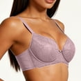 thumbnail image 5 of Njagoc3 Wireless Bras for Women Plus Size V Neck Lace Bowknot Fine Straps Everyday Comfortable Support Bra, 5 of 6