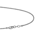 thumbnail image 2 of JewelStop 14k Solid White Gold 1.5 mm Sparkle Chain Anklet, Lobster Claw Clasp - 10 Inches, 1.7gr., 2 of 5