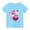 Blue, variant on Odeerbi 3-10Y Kids Boys Girls Valentine's Day Cotton T-shirt Toddler Fashion Cute Solid Color Round Neck Heart Print Short Sleeve Top Baby Clothes Blue