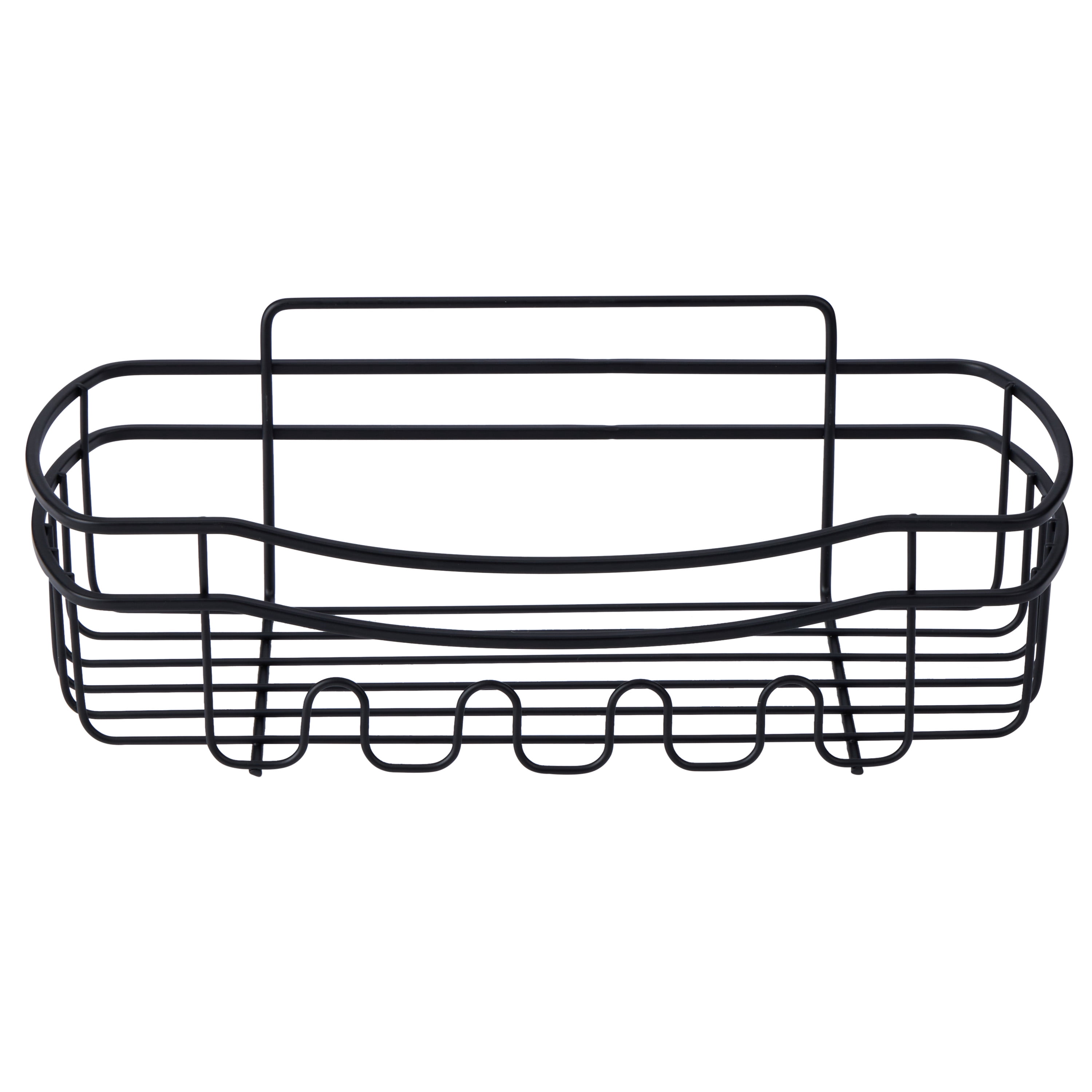Bath Bliss 5 Piece Adhesive Shower Caddy Organizer in Matte Black