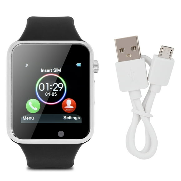 ZOUSSIQI Smart Fashionable Bluetooth Watch Dial Call Pedometer Music Player with Touch Screen (Silver) EL225#21710