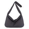 thumbnail image 3 of Bolso Mano Acolchado Nailon para Mujer Cruzado Sólido Hinchado El (Beige), 3 of 8