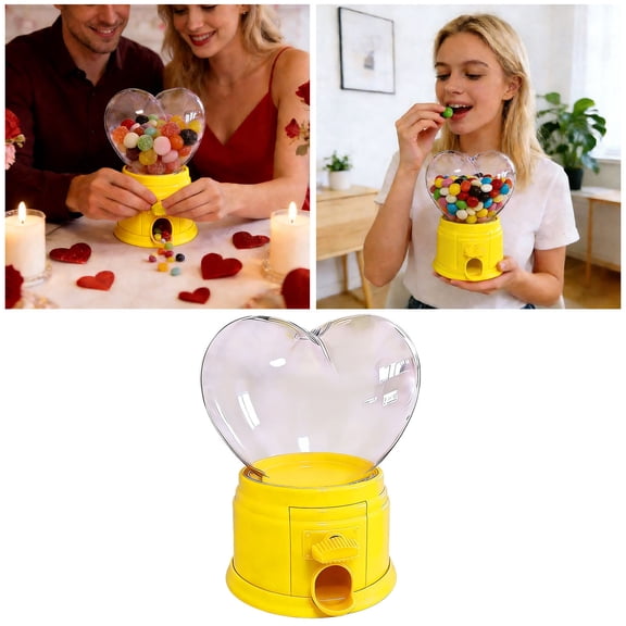 Heart Shaped Candy Dispenser Mini Heart Candy Dispenser Cute ValentineHeart CandyDispenser For Teacher Valentine's Day Birthday Party Food Storage Home Decor