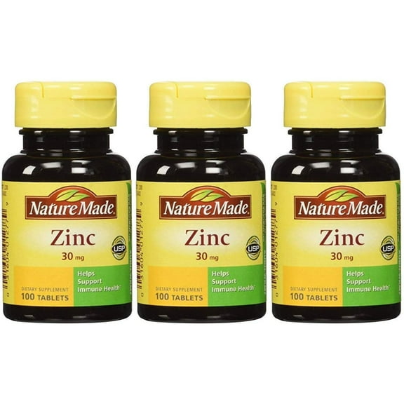 Nature Made Zinc 30 mg - Pack of 3