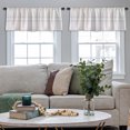 thumbnail image 3 of LALILO Kitchen Curtain Valance Plaid Graphic Check Rod Pocket Window Curtain 52"x 18" Set of 2, 3 of 6