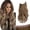 Ash Medium Brown/Ash Blonde, variant on Invisible Wire Hair Extensions with 3 Clips Long Synthetic Wavy Curly Hairpiece Adjustable Transparent Headband for Women 18 Inch Ash Medium Brown/Ash Blonde Highlights