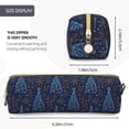 thumbnail image 3 of Disketp Shining Christmas Tree Estuche de Lápices de Cuero con Cierre, Estuche Compacto para Papelería, Bolígrafos y Accesorios Pequeños, 3 of 7