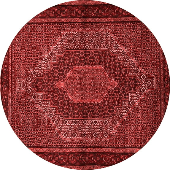 Ahgly Company Indoor Round Persian Red Traditional Area Rugs, 8' Round