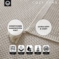 thumbnail image 5 of Margo Sand Acrylic 50x60 Inches Wool-like 4 Corner Tassel Knit Throw Blanket, 5 of 9
