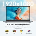 thumbnail image 2 of 15.6" Laptop con Pantalla Táctil,2 en 1Computadora, 8GB DDR4 256GB SSD Notebook, AMD Ryzen R3 3200U (hasta 3.5 GHz), Radeon Vega 3, FHD 1920x1080, Windows 11 Pro, WiFi, BT5.1 RJ45, 2 of 8