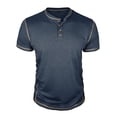 thumbnail image 5 of Henley Shirts for Men Summer Casual Short Sleeve Soft Breathable Relaxed Fit Henley Tshirts Mens Tees, 5 of 6