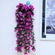 thumbnail image 4 of Artificial Violet Rattan Hanging Orchid Basket | Silk Simulation Flower Vine | Lifelike Wall Décor for Living Room Balcony Home | 90 cm Long | 2-5 cm Flowers | 1 Piece, 4 of 7