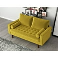 thumbnail image 3 of US Pride Furniture Womble 50.3'' Velvet Square Arm Loveseat, 3 of 3