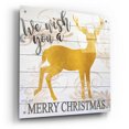thumbnail image 2 of Epic Art 'We Wish You a Merry Christmas Deer' by Cindy Jacobs, Acrylic Glass Wall Art, 24"x24", 2 of 8