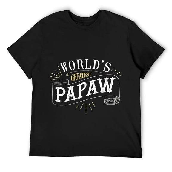 100% cotton tshirts men tee Mens Worlds Greatest Papaw Shirt For Dad Or Grandpa Tshirt