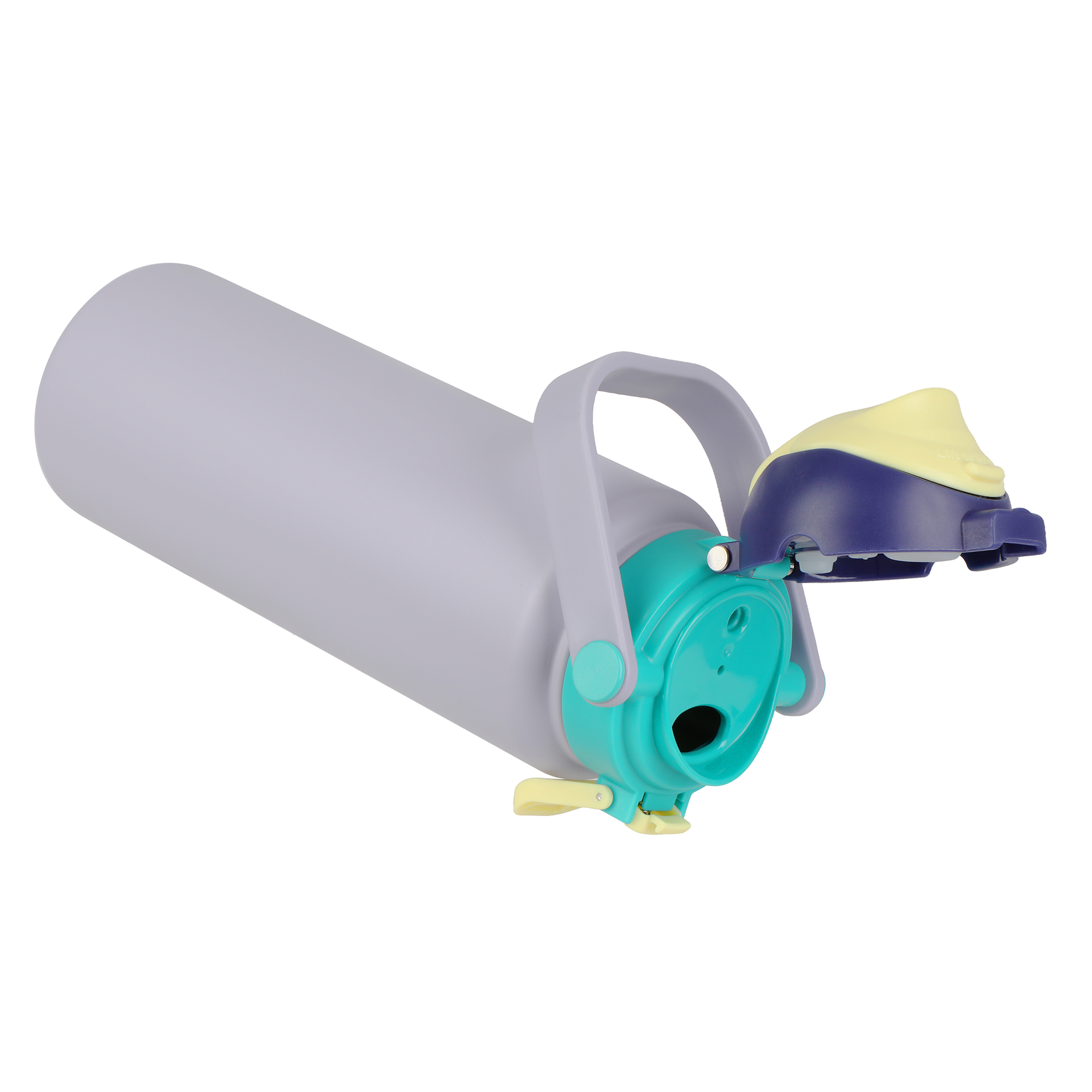 Botella de agua de acero inoxidable al vacío Ozark Trail de 30 oz con tapa dual para sorber y verter, color púrpura 7