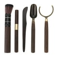 thumbnail image 1 of MasteelfCA 5pcs Bamboo Tea Brush Tea Spoon Tea Clip and Fork Set Tea Ceremony Accessories, 1 of 8