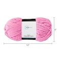 thumbnail image 5 of Mainstays Cozy Chenille, Bulky, 100% Polyester, Yarn, Aurora Pink, 220 yd, Pack of 4, 5 of 9