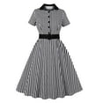 thumbnail image 1 of Vestido de Verano de Manga Corta para las Mujeres, Moda Cuello en V Sólido, Mini Vestido Casual para el Verano, 1 of 8