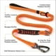 thumbnail image 2 of Correa elástica ajustable para perros con mango acolchado suave - Correa naranja para grandes, 2 of 5