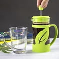 thumbnail image 2 of Luxurious French Press, Heat Resistant Borosilicate Glass With Protective Design, Stainless Steel Filter System For Aromatic Coffee, 2 Cups, 2 of 5