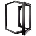 thumbnail image 5 of NavePoint 12U Server Rack with Swing Gate - 12U Wall Mount Rack for 19 Inch IT Equipment Open Frame Rack – Network Rack Wall Mount for AV & Server Equipment 18” Deep 12U Rack, Black, 5 of 6