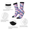 thumbnail image 3 of Cauagu graffiti style Skull flower Print Crew Socks for Women and Men,Adult Athletic Running Socks 1-Pair Sports Socks Work Gear Socks with Moisture Wicking, 3 of 6